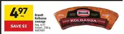 Giant Tiger Brandt Kolbassa sausage offer