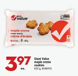 Giant Tiger Giant Value maple creme cookies offer