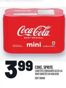 Metro COKE, SPRITE | SOFT DRINK offer