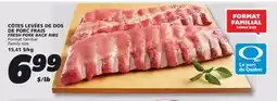 IGA FRESH PORK BACK RIBS offer