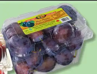 IGA BLUE PLUMS offer