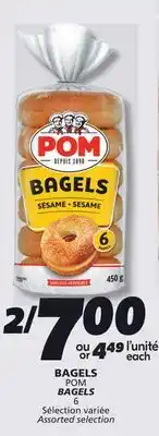 IGA POM BAGELS offer