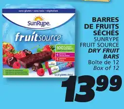 IGA SUNRYPE FRUIT SOURCE DRY FRUIT BARS offer