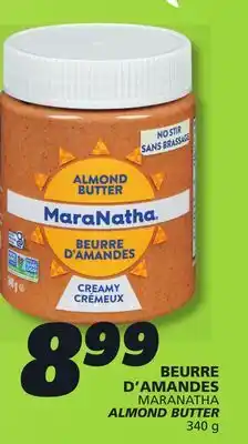 IGA MARANATHA ALMOND BUTTER offer