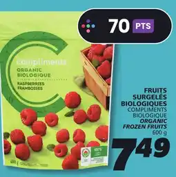 IGA COMPLIMENTS BIOLOGIQUE ORGANIC FROZEN FRUITS offer