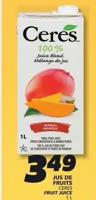 IGA CERES FRUIT JUICE offer