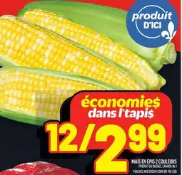 Metro MAÏS EN ÉPIS 2 COULEURS | PEACHES AND CREAM CORN ON THE COB offer