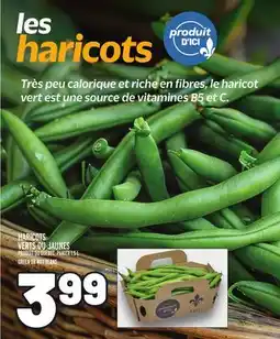 Metro HARICOTS VERTS OU JAUNES | GREEN OR WAX BEANS offer