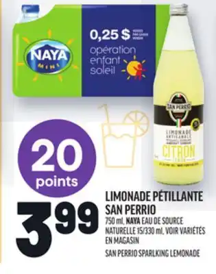 Metro LIMONADE PÉTILLANTE SAN PERRIO | SAN PERRIO SPARLKING LEMONADE offer