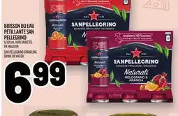 Metro BOISSON OU EAU PÉTILLANTE SAN PELLEGRINO | SAN PELLEGRINO SPARKLING DRINK OR WATER offer