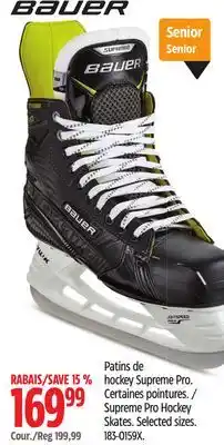 Canadian Tire BAUER Supreme Pro Hockey Skates offer