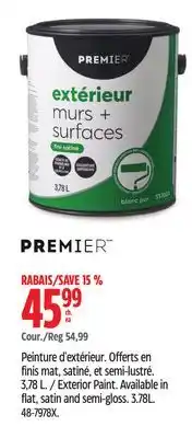 Canadian Tire Exterior Paint offer