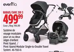 Canadian Tire Evenflo Pivot Xpand Modular Single-to-Double Travel System offer