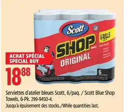 Canadian Tire Scott Blue Shop Towels, 6-Pk offer