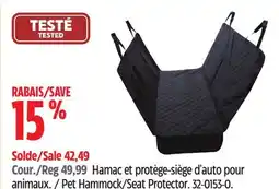 Canadian Tire AutoTrends Pet Hammock/Seat Protector offer