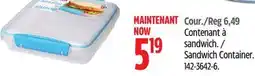 Canadian Tire Sistema Sandwich Container offer