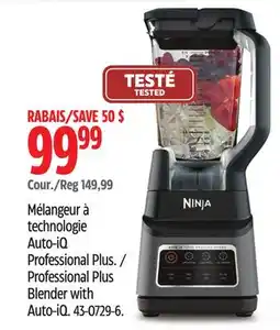 Canadian Tire Ninja Professional Plus Blender with Auto-iQ offer