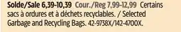 Canadian Tire Glad Selected Garbage and Recycling Bags offer