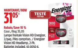 Canadian Tire Energizer Vision HD Headlamp, 2-Pk offer