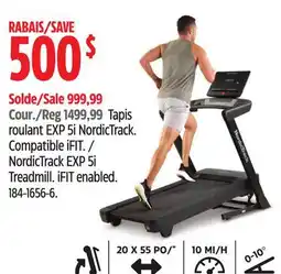 Canadian Tire NordicTrack EXP 5i Treadmill offer
