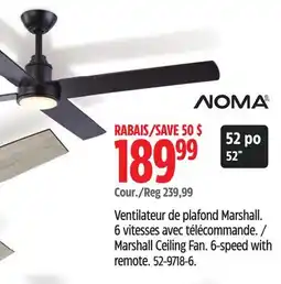 Canadian Tire NOMA Marshall Ceiling Fan offer