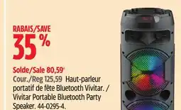 Canadian Tire Vivitar Portable Bluetooth Party Speaker offer