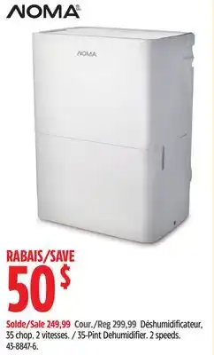 Canadian Tire NOMA 35-Pint Dehumidifier offer