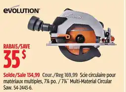 Canadian Tire Evolution 7 1/4 Multi-Material Circular Saw offer