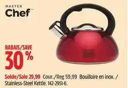 Canadian Tire Master Chef Stainless-Steel Kettle offer