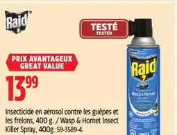 Canadian Tire RAID WASP & HORNET INSECT KILLER SPRAY offer