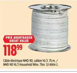 Canadian Tire NMD 90 14/2 Household Wire offer