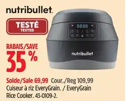 Canadian Tire NutriBullet EveryGrain Rice Cooker offer