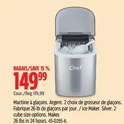 Canadian Tire Master Chef Ice Maker offer