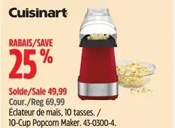 Canadian Tire CUISINART 10-Cup Popcorn Maker offer