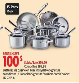 Canadian Tire Paderno Canadian Signature Stainless-Steel Cookset offer
