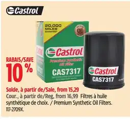 Canadian Tire Castrol Premium Synthetic Oil Filters offer
