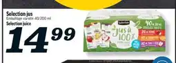 Marché Richelieu JUS SELECTION | SELECTION JUICE offer
