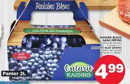 Marches Tradition SEEDLESS BLUE GRAPES offer