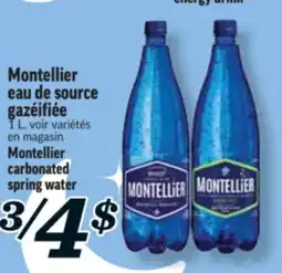 Marché Richelieu EAU DE SOURCE GAZÉIFIÉE MONTELLIER | MONTELLIER CARBONATED SPRING WATER offer