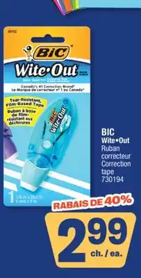 Jean Coutu BIC Wite•Out Ruban correcteur offer