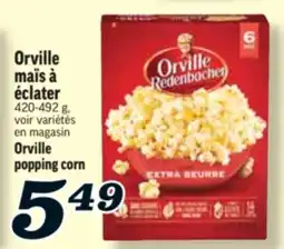 Marché Richelieu MAÏS À ÉCLATER ORVILLE | ORVILLE POPPING CORN offer