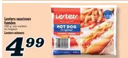 Marché Richelieu SAUCISSES FUMÉES LESTERS | LESTERS WIENERS offer