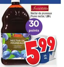 Jean Coutu IRRESISTIBLES Prune nectar offer