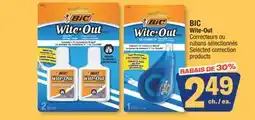 Jean Coutu BIC Wite-Out Selected correction products offer