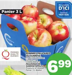 Marches Tradition COMPLIMENTS PAULARED OR SUNRISE APPLES offer