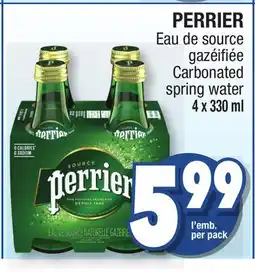 Jean Coutu PERRIER Carbonated spring water offer