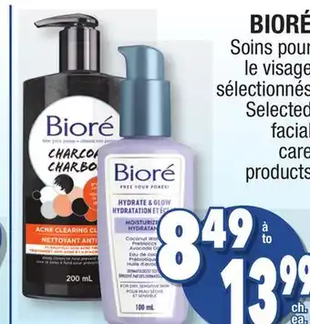 Jean Coutu BIORÉ Selected facial care products offer