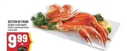 Marché Adonis SECTION DE CRABE SURGELÉ OU DÉCONGELÉ | FROZEN OR PREVIOUSLY FROZEN CRAB SECTION offer