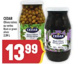 Marché Adonis CEDAR Olives noires ou vertes | Black or green olives offer