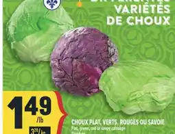 Marché Adonis CHOUX PLAT, VERTS, ROUGES OU SAVOIE | FLAT, GREEN, RED OR SAVOY CABBAGE offer